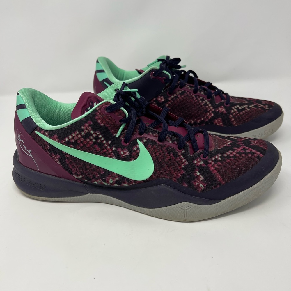Kobe 8 System, size 11.5, Purple Dynsty/ Green GLW Rasberry RD